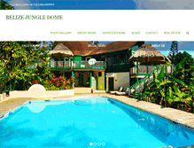Tablet Screenshot of belizejungledome.com